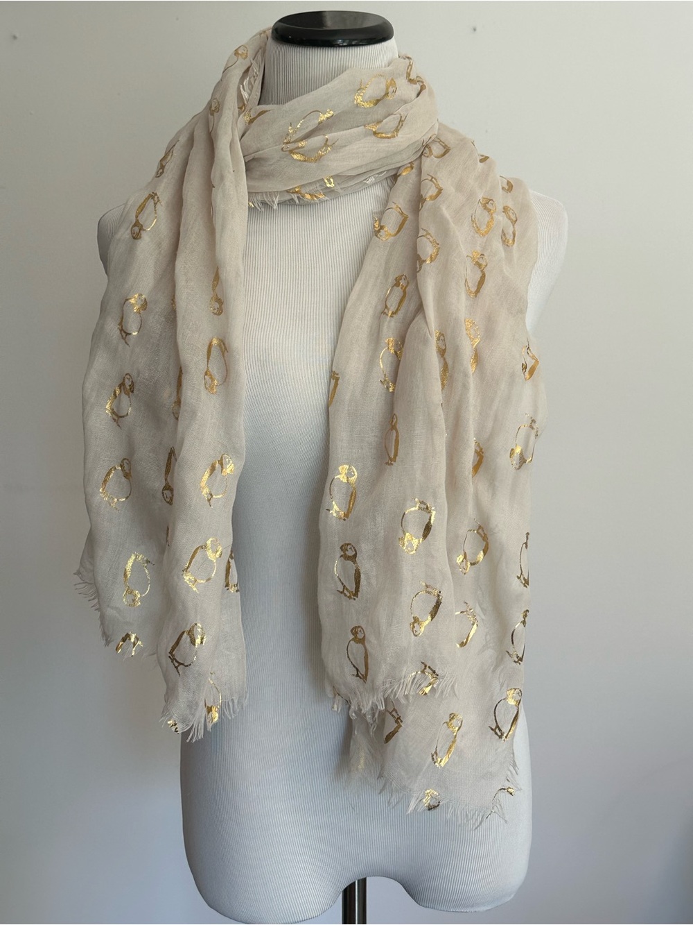 Puffin scarf / pashmina